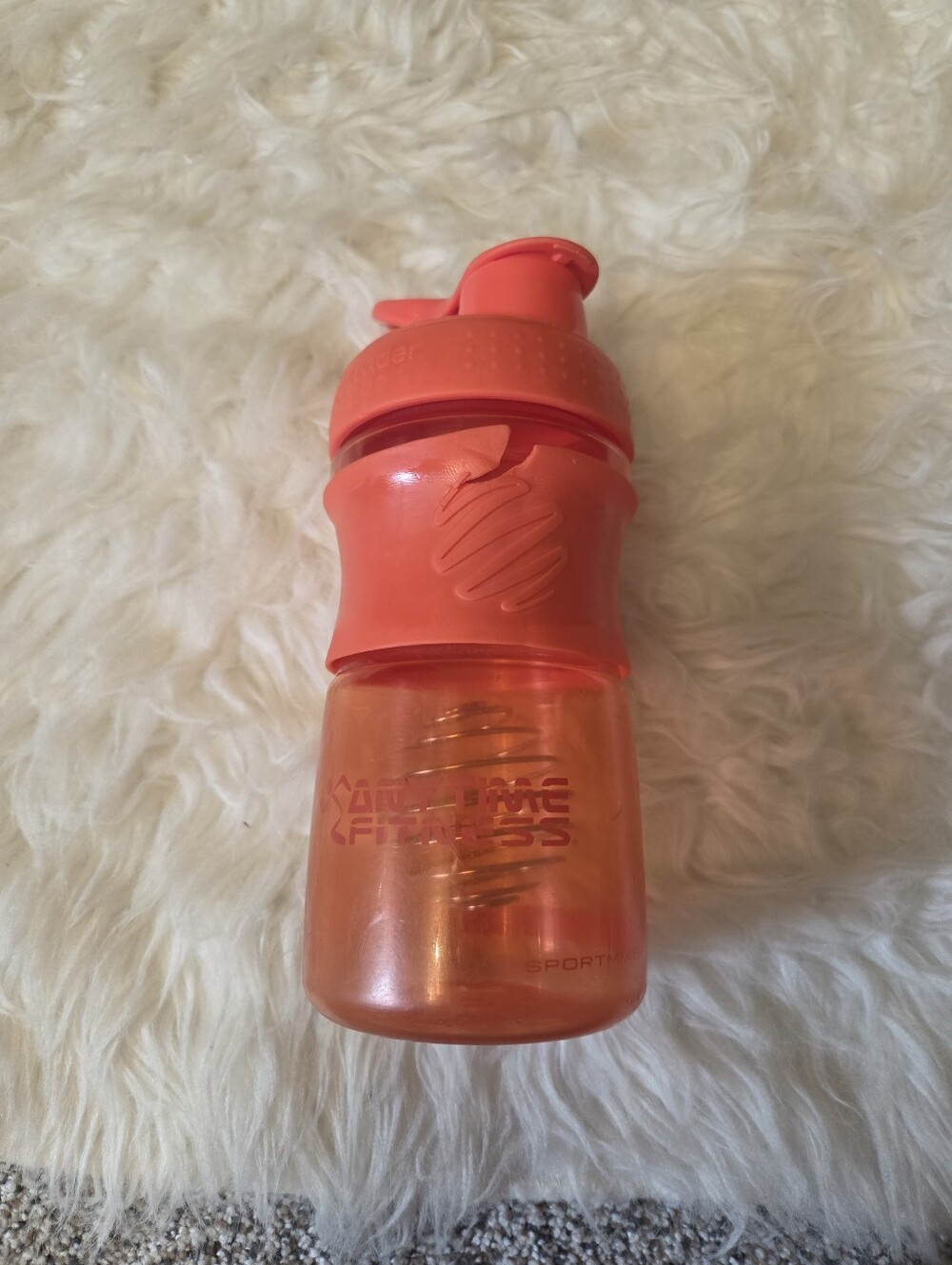 Salmon Anytime Fitness Sport Shaker Blender Bottle